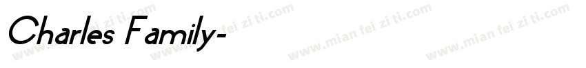 Charles Family字体转换